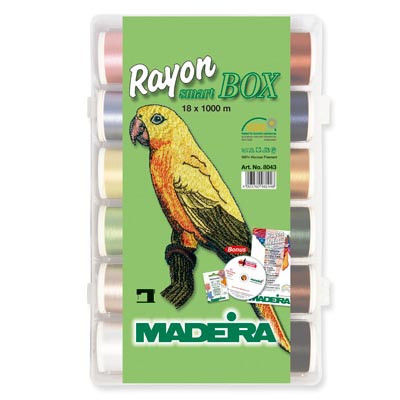  Madeira Metallic 40 Smooth Gift Box 8ct Thread Set, 200m per  Spool, Assorted