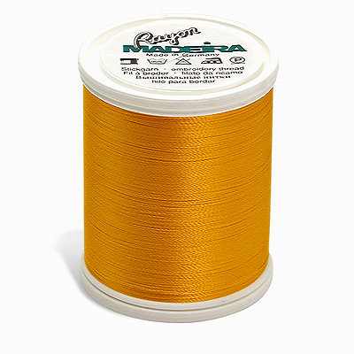 Madeira Rayon Embroidery Thread 1100yd Spool YELLOW Color 1068 