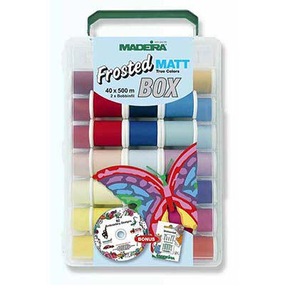  Madeira Metallic 40 Smooth Gift Box 8ct Thread Set, 200m per  Spool, Assorted